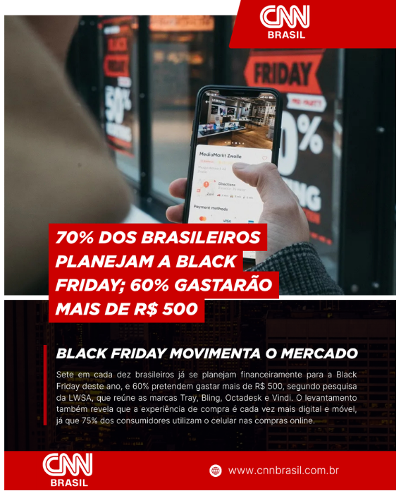 Dados da CNN sobre a Black Friday